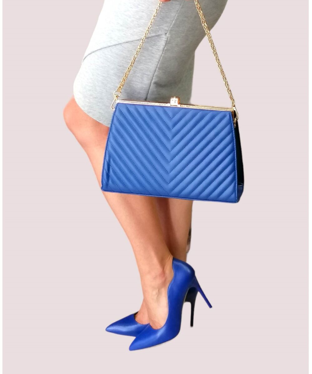Синя дамска чанта Kristel