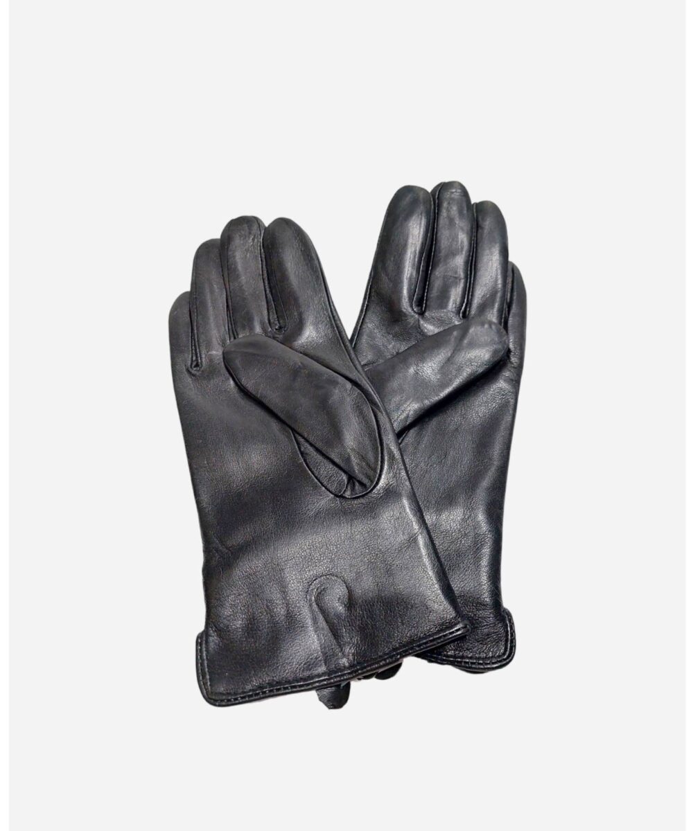Черни дамски ръкавици, естествена кожа