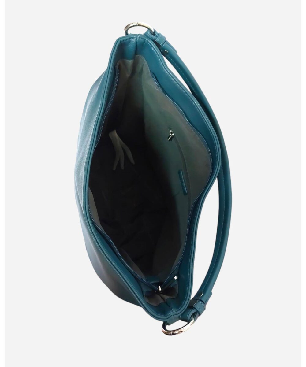 Дамска чанта петролен цвят Carla