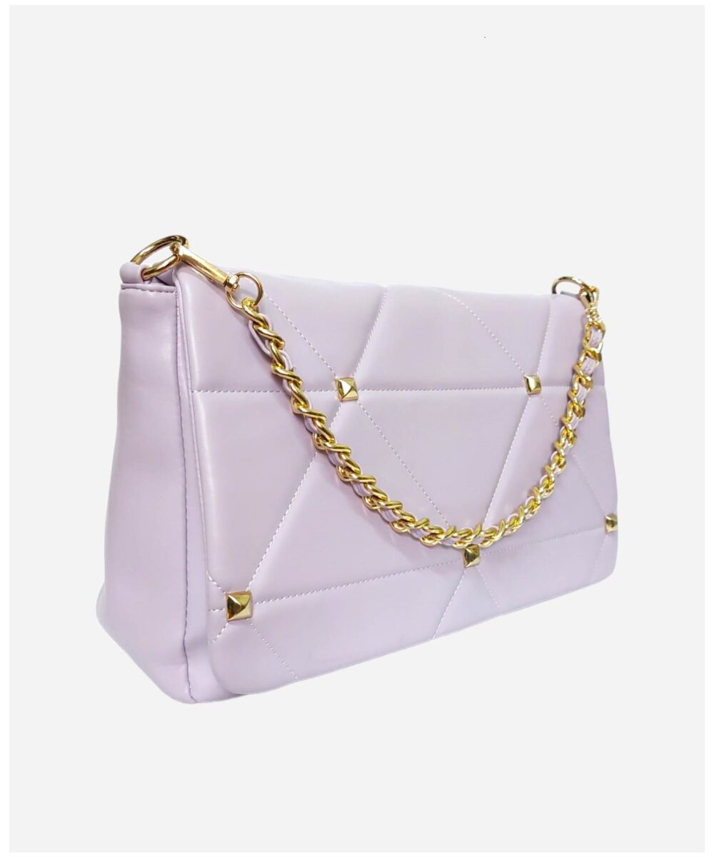 Елегантна лилава дамска чанта
