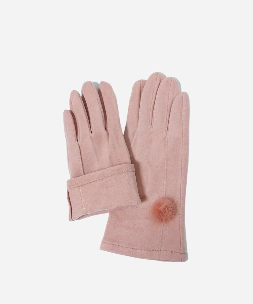 Елегантни розови дамски ръкавици