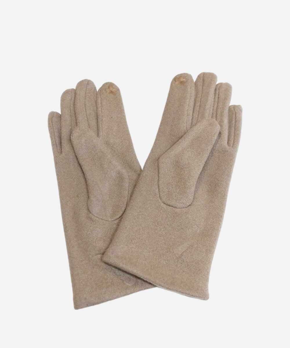 Елегантни топли бежови дамски ръкавици