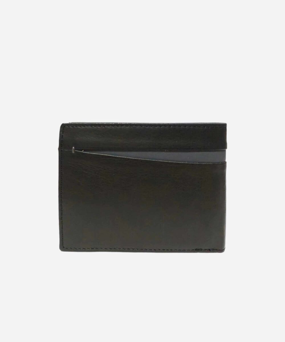 Мъжки черен кожен портфейл естествена кожа