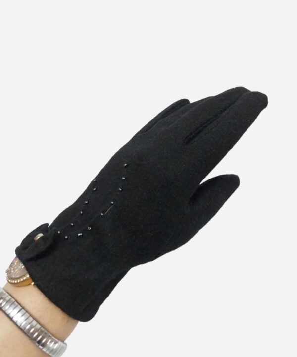 Топли черни дамски ръкавици
